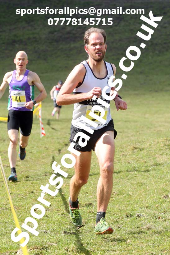 Masters men 2021 NECAA Cross Country Relays, Thornley Farm, Peterlee, Saturday, April 10th. Photo: David T. Hewitson/Sports for All Pics